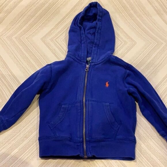 Polo by Ralph Lauren Royal Blue Zip-up Hoodie - Picture 1 of 6